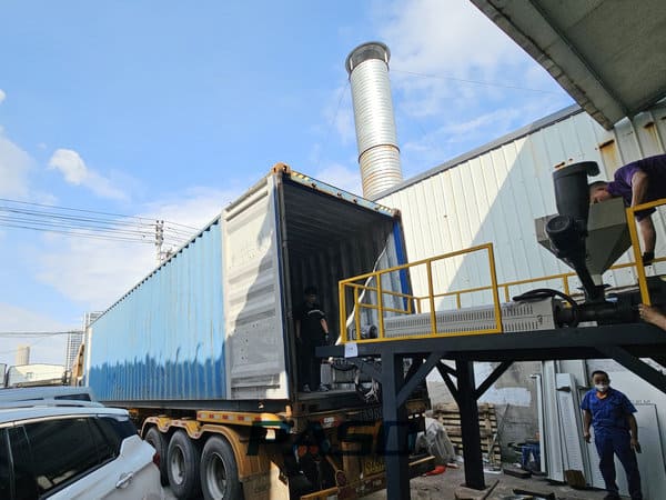 air bubble film machinery loading container to america